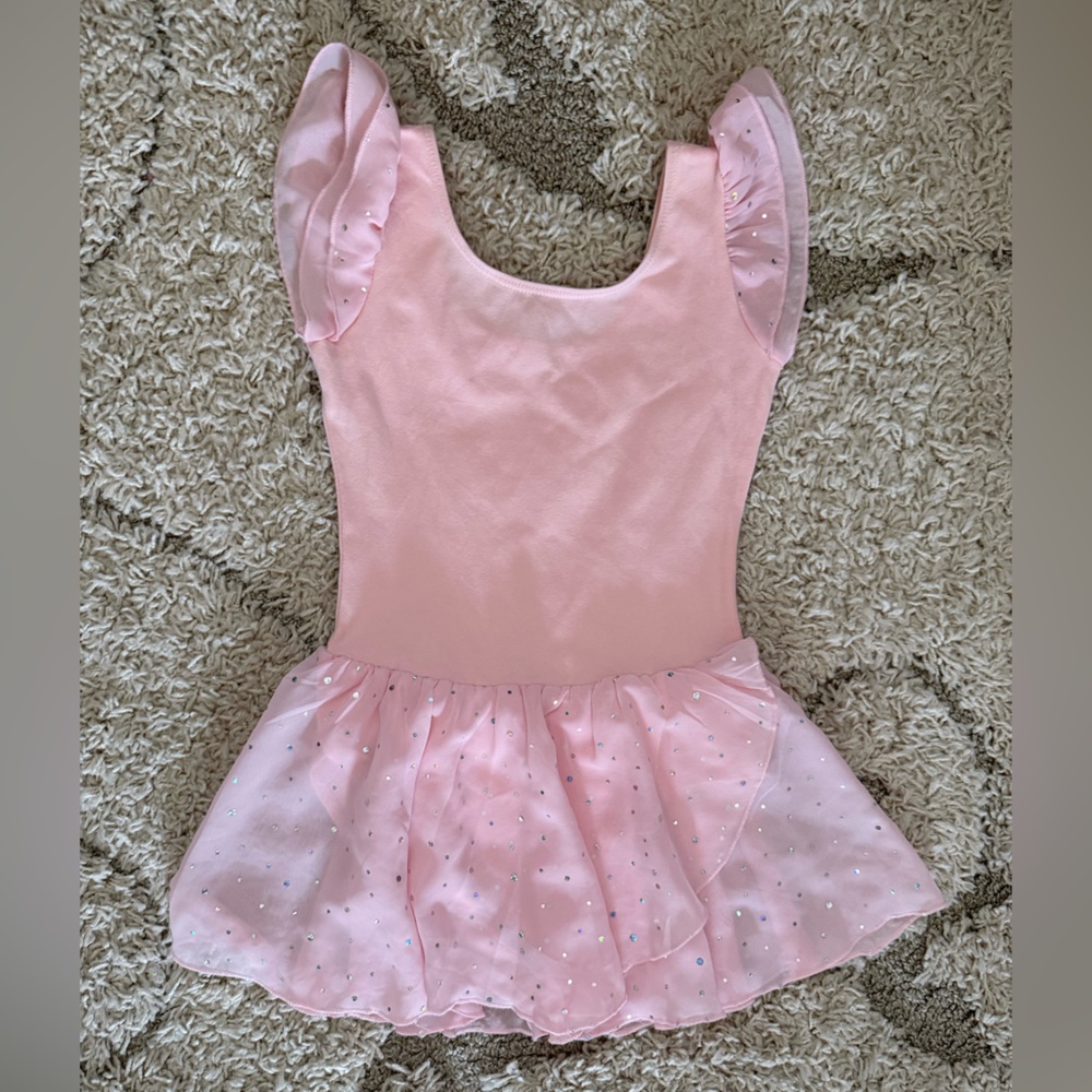 Pink Sparkle Kids Dance Leotard